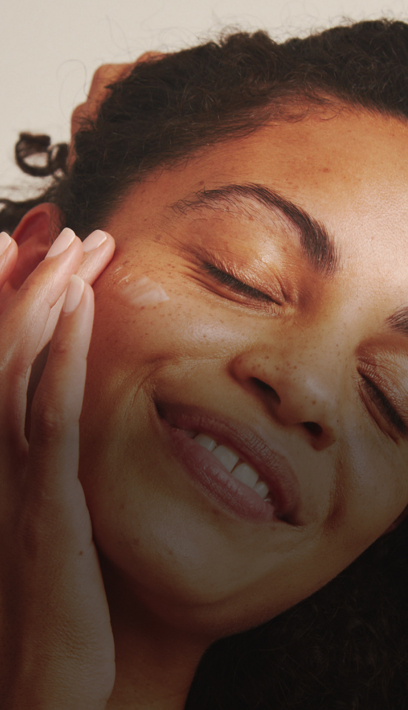 Woman applying Dermatica treatment