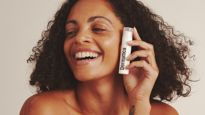 Dermatica - Smiling woman with clean face